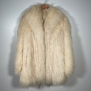 Vintage Tibet Lamb Fur Coat with Satin Lining - Rare and Pristine